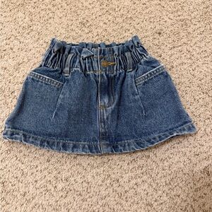 Rylee + Cru Blue Denim Skirt